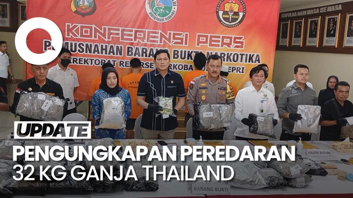 Video: Peredaran 32 Kg Ganja Thailand Via Ekspedisi di Batam Digagalkan