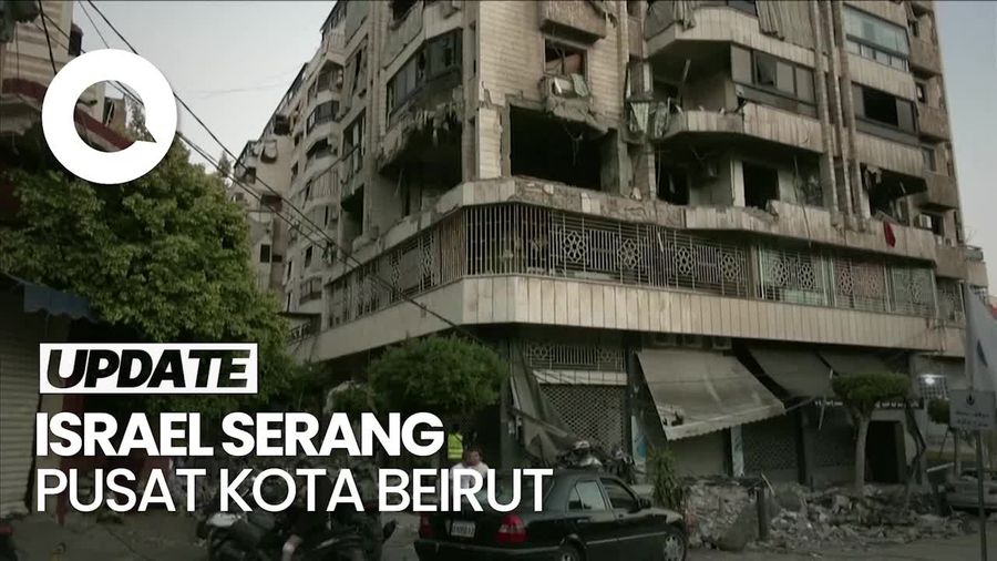 Video: Penampakan Pusat Kota Beirut Seusai Dibombardir Israel