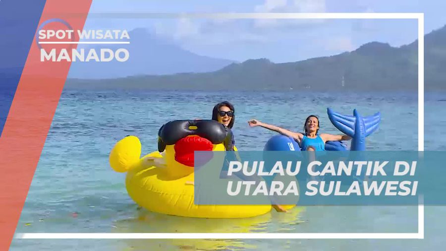Menikmati Kecantikan Pulau Siladen dengan Floaties di Manado