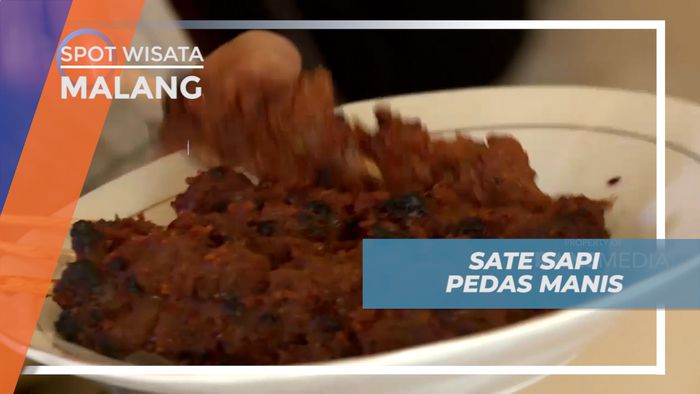 Nikmati Sate Sapi Bakar Manis untuk Temani Nasi Pecel di Malang