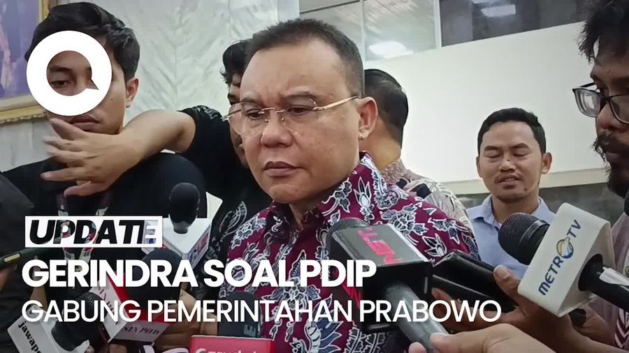 Video: Kabar PDIP Gabung Pemerintahan, Dasco Akan Tanya ke Prabowo