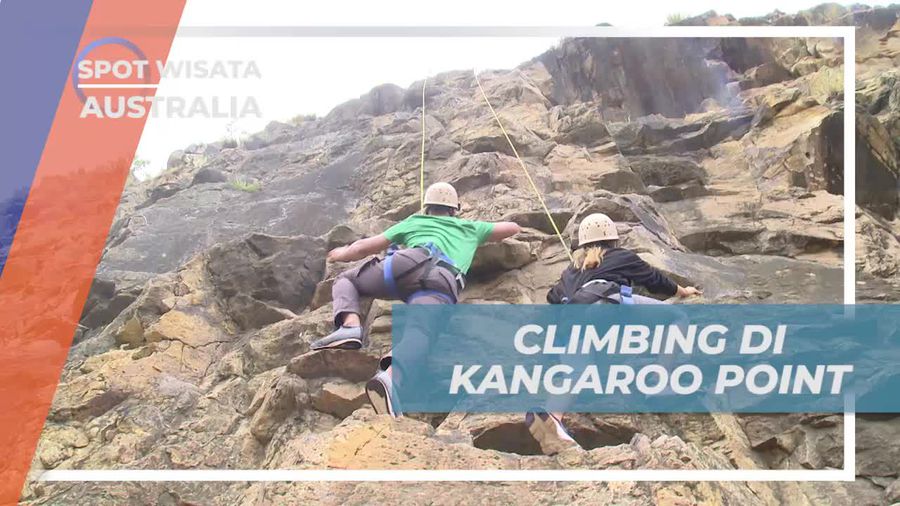 Lomba Climbing Menegangkan di Tebing Kangaroo Point, Queensland