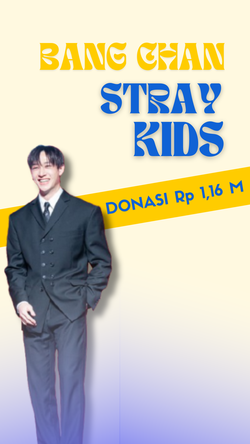 Video: Donasi Rp 1,16 M Bang Chan Stray Kids untuk Rayakan Ultah ke-27