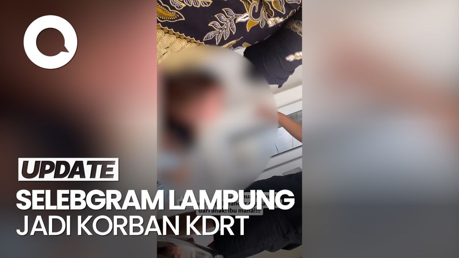 Video Viral Selebgram Lampung Jadi Korban KDRT di Depan Anaknya
