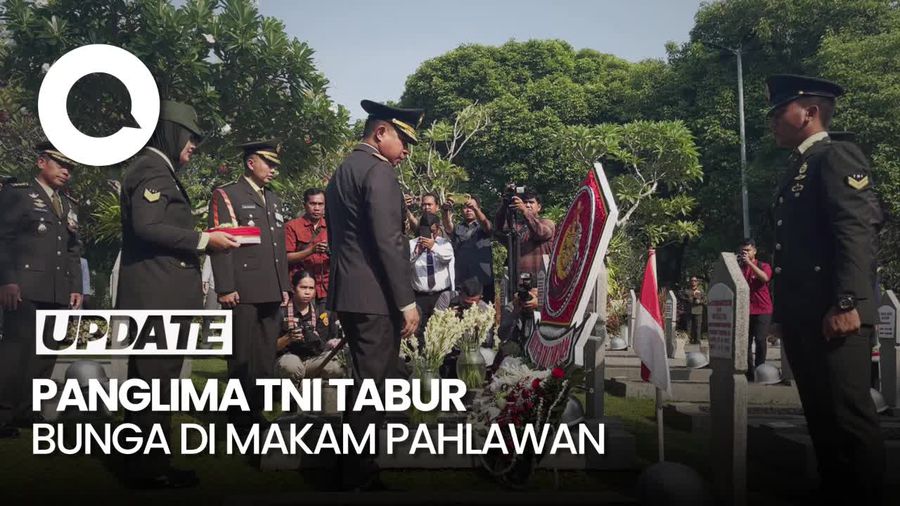 Video: Momen Panglima Tabur Bunga di Makam BJ Habibie Jelang HUT ke-79 TNI