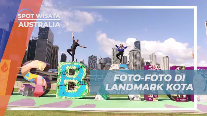 Berfoto Seru di Landmark Kota Brisbane Australia
