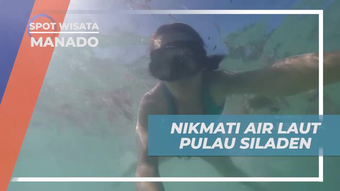 Serunya Berenang di Air Jernih Pulau Siladen, Manado