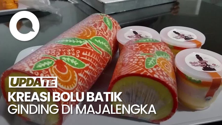 Video Kreasi Bolu Batik Ginding, Dihiasi Motif dan Wangi Mangga 