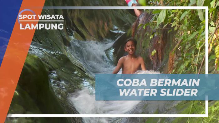 Rasakan Keseruan Bermain Perosotan Alami di Way Guyuran, Lampung