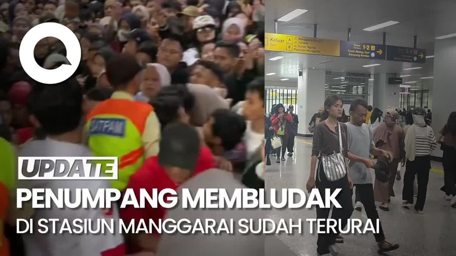 Video: Penumpukan Penumpang di Stasiun Manggarai Sudah Terurai Sore Ini