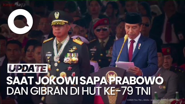 Video: Sapaan Jokowi ke Presiden-Wapres Terpilih Prabowo-Gibran di HUT TNI