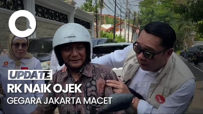 Video: Cerita RK Naik Ojek ke Peresmian DPD Gerindra gegara Jakarta Macet