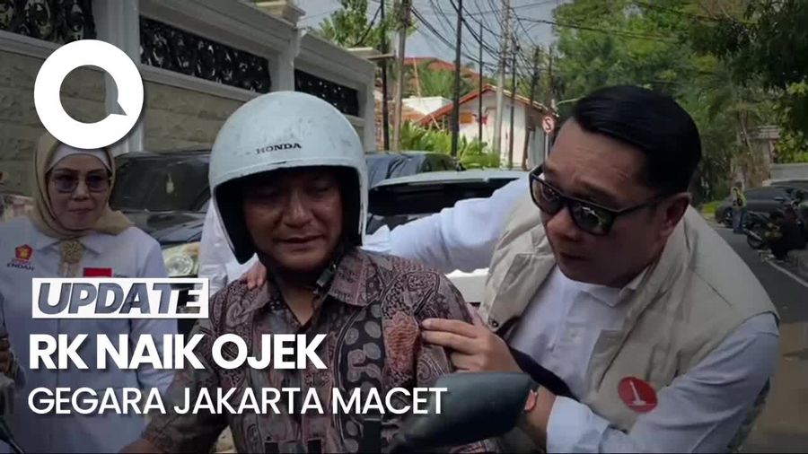 Video: Cerita RK Naik Ojek ke Peresmian DPD Gerindra gegara Jakarta Macet