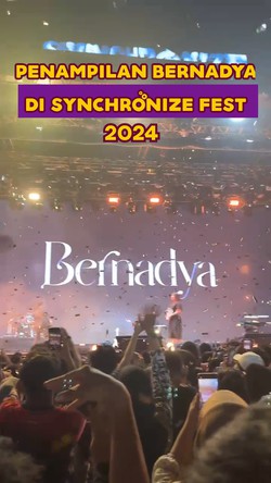Video: Kali Pertama ke Synchronize, Bernadya Buat Penonton Galau Berjamaah