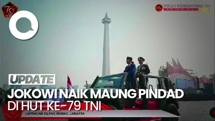 Video: Momen Jokowi Naik Maung Pindad, Cek Pasukan HUT Ke-79 TNI