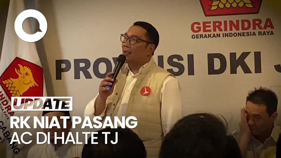 Video: RK Curhat Udara Jakarta Panas, Niat Pasang AC di Halte TJ