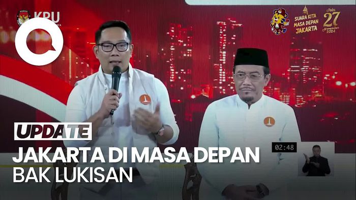 Video RK-Suswono Buka Debat: Jakarta di Masa Depan Itu Ibarat Lukisan
