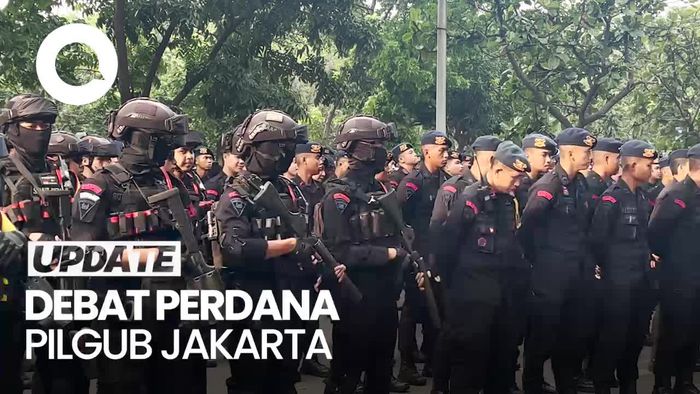 Video Pengamanan Ketat di JIExpo Jelang Debat Pilgub Jakarta