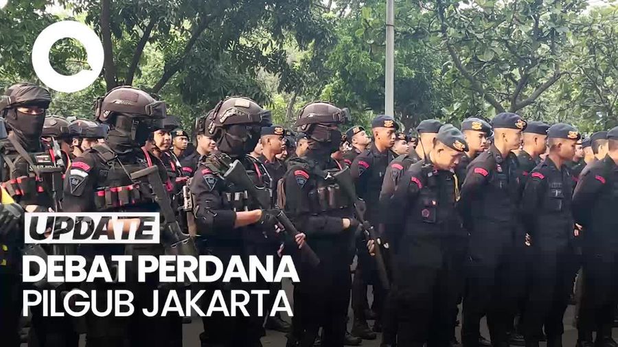Video Pengamanan Ketat di JIExpo Jelang Debat Pilgub Jakarta