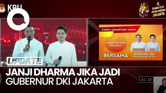 Video: Janji Dharma Hapus PB1 dan PBB Jika Terpilih Jadi Gubernur DKI Jakarta