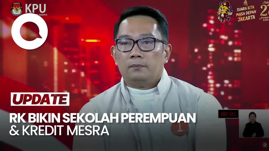 Video RK soal Ketimpangan Gender: Bikin Sekolah Perempuan-Kredit Mesra
