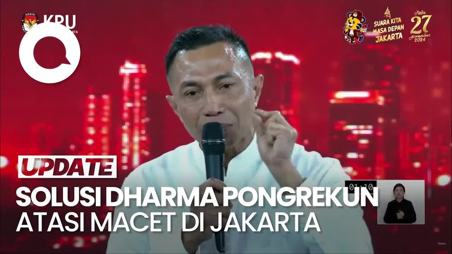Video: Jawaban Dharma Pongrekun soal Atasi Kemacetan di Jakarta