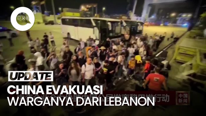Video: China Evakuasi Ratusan Warganya di Lebanon Lewat Jalur Laut