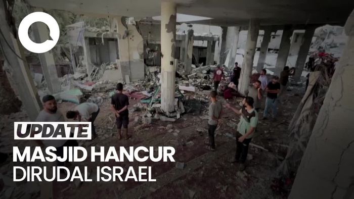 Video Israel Serang Masjid di Gaza Tengah, 26 Tewas