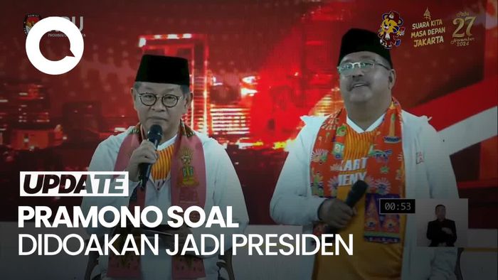 Video Didoakan Jadi Presiden oleh Dharma Pongrekun, Pramono: Cukup Pilkada Saja