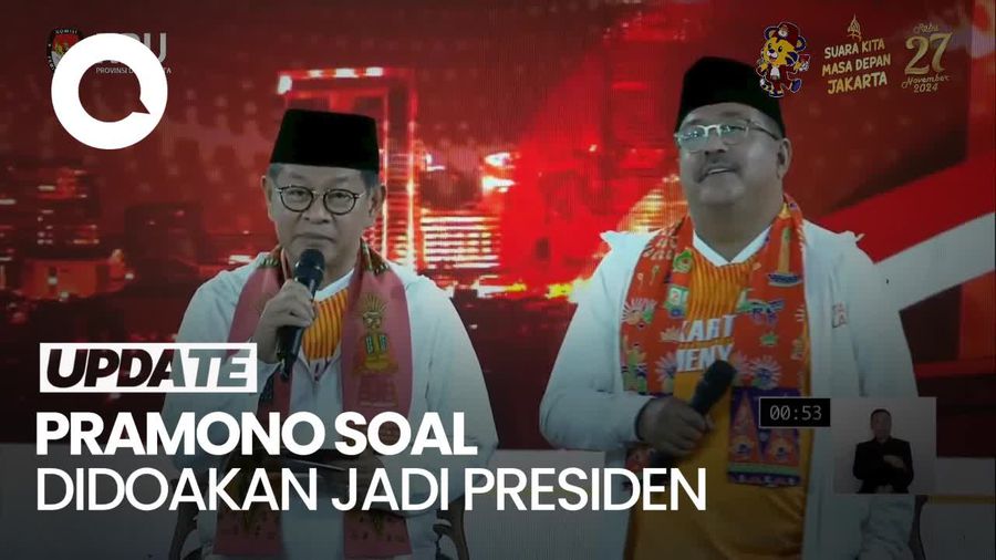 Video Didoakan Jadi Presiden oleh Dharma Pongrekun, Pramono: Cukup Pilkada Saja