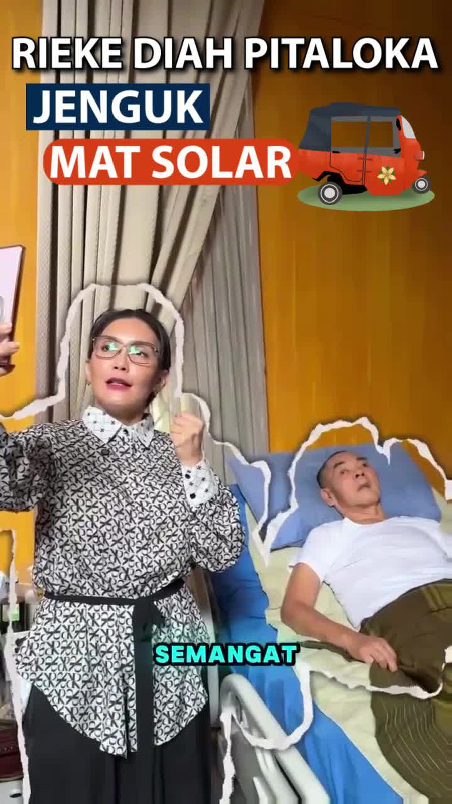 Video: Ekspresi Mat Solar saat Dijenguk Rieke Diah Pitaloka