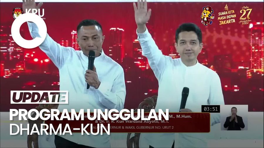 Video: Dharma-Kun Sampaikan Visi-Misi di Debat Perdana Pilgub Jakarta