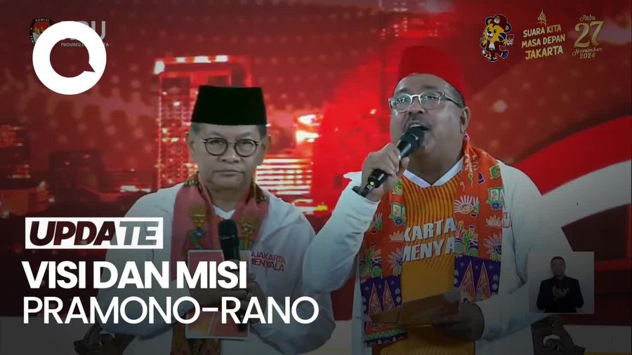 Video: Pramono-Rano Sampaikan Visi-Misi, Pamer Benyamin S Awards hingga JAKI