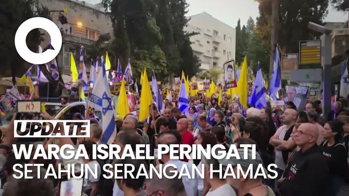 Video: Warga Israel Bunyikan Sirene di Depan Rumah Netanyahu