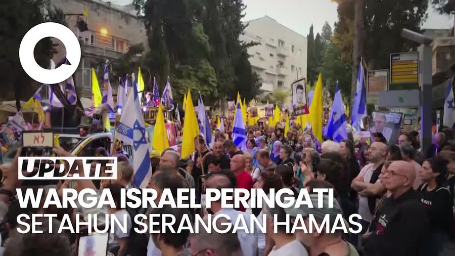 Video: Warga Israel Bunyikan Sirene di Depan Rumah Netanyahu