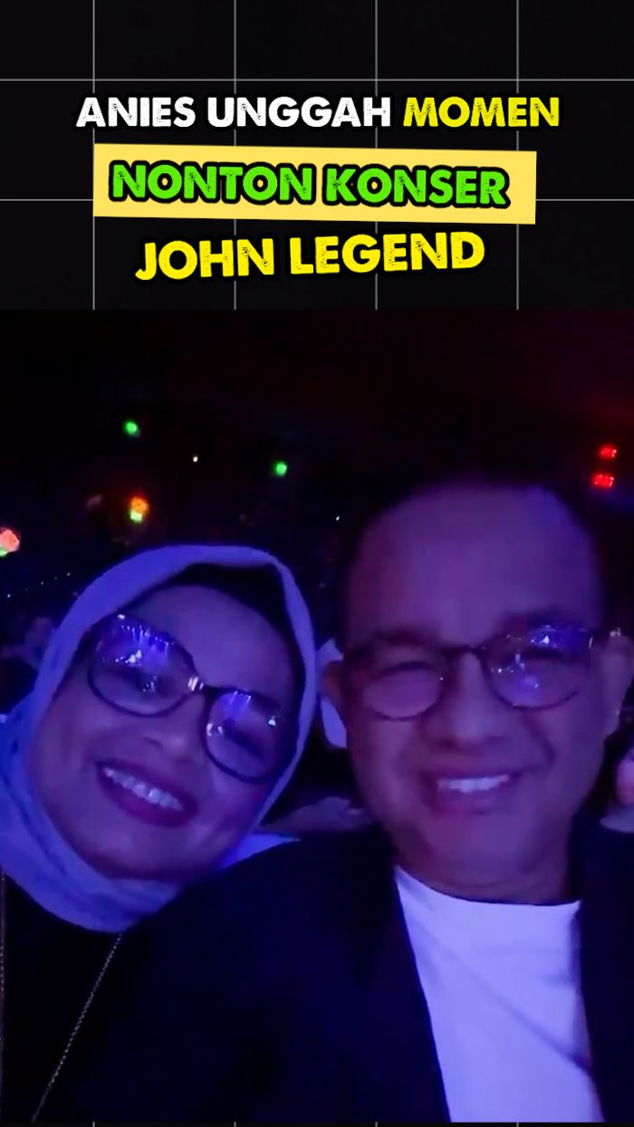 Video: Momen Anies Baswedan dan Istri Nonton Konser John Legend