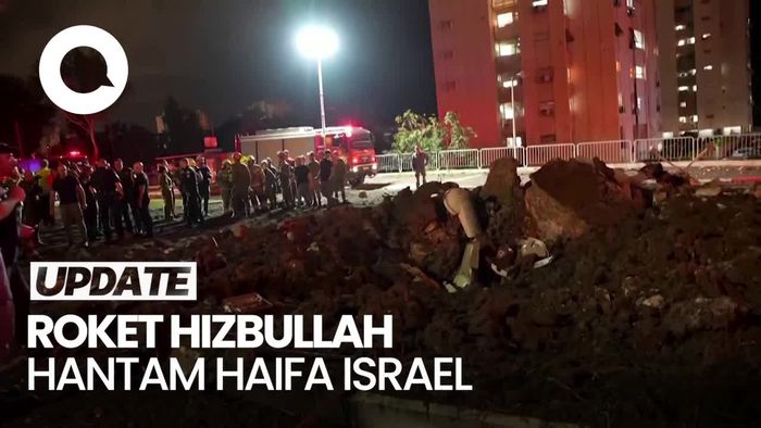 Video: Roket Hizbullah Hantam Kota Haifa Israel, 10 Orang Terluka