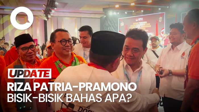 Video Momen Riza Patria-Pramono Berpelukan Sambil Bisik-bisik Seusai Acara Debat