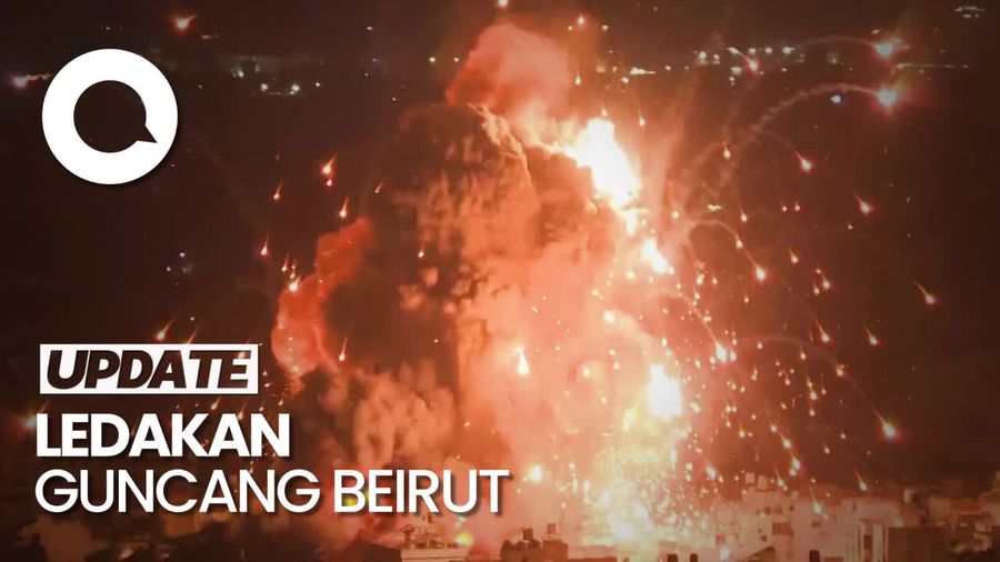 Video: Ledakan dan Kebakaran di Beirut Seusai Diserang Israel