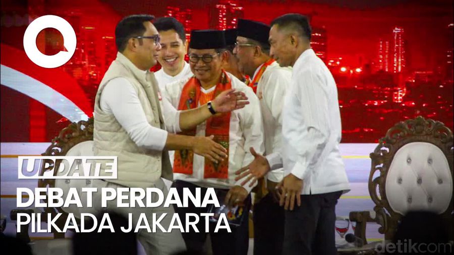 Video Sederet Momen 3 Paslon Pilkada Jakarta Jalani Debat Perdana