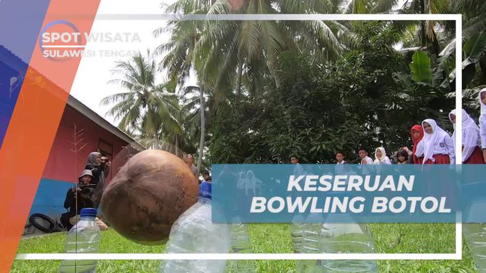 Keseruan Bermain Bowling Botol di Pulau Tojo Una-una, Sulawesi Tengah