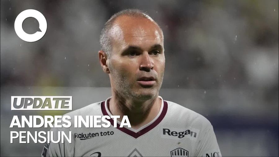 Video: Eks Bintang Barcelona Andres Iniesta Umumkan Pensiun