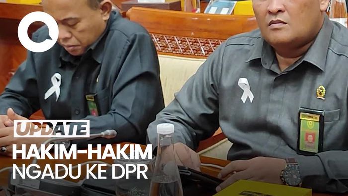 Video: Pakai Pita Putih, Para Hakim Ngadu ke DPR Gaji Tak Naik 12 Tahun