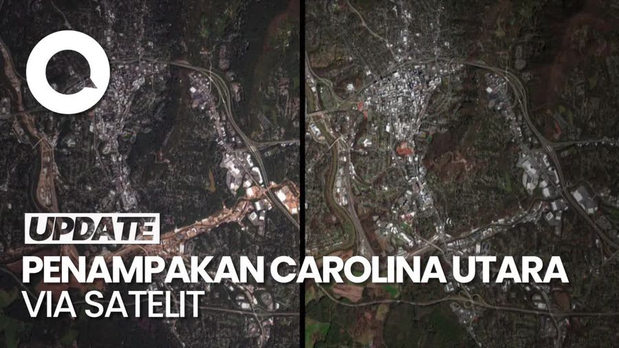 Video: Before-After Dampak Badai Helene di Carolina Utara