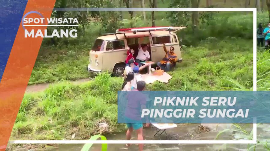 Piknik Seru di Tepi Sungai Coban Rondo, Kota Malang