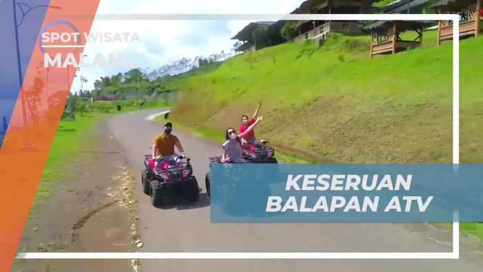 Mengendarai ATV di Lembah Indah, Kota Malang
