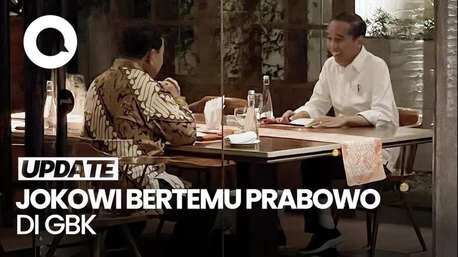 Video: Jokowi Makan Malam Bersama Prabowo di Plataran GBK