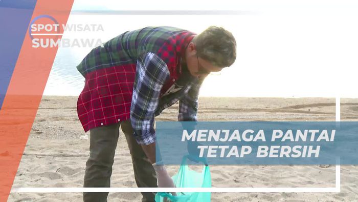 Aksi Peduli Jaga Kebersihan Pantai di Sumbawa