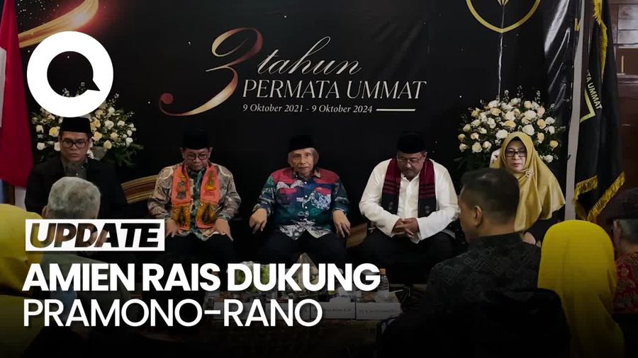 Video Amien Rais Bakal Kampanye Habis-habisan Dukung Pramono-Rano