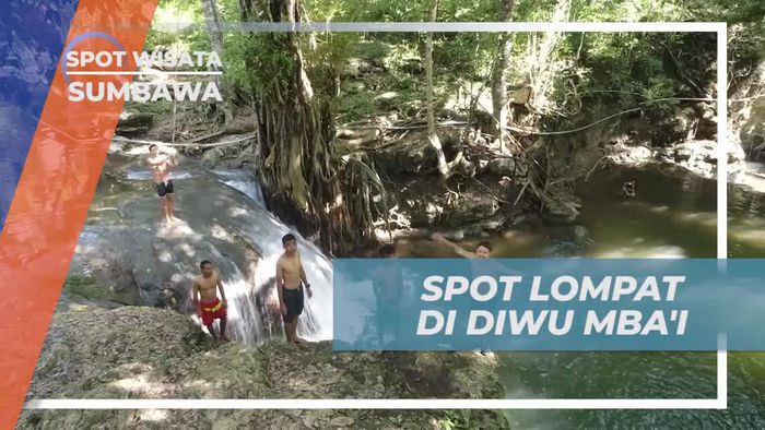 Lompat Ekstrem di Spot Air Terjun Diwu MbaI, Sumbawa